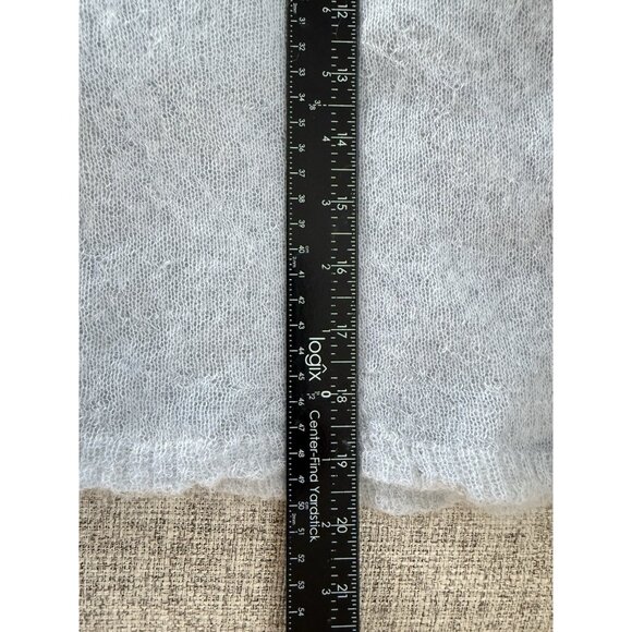 Luna Gal Open Knit Sheer Mohair Sweater One Size Crop Fairy Fuzzy Soft Australia - Picture 7 of 10